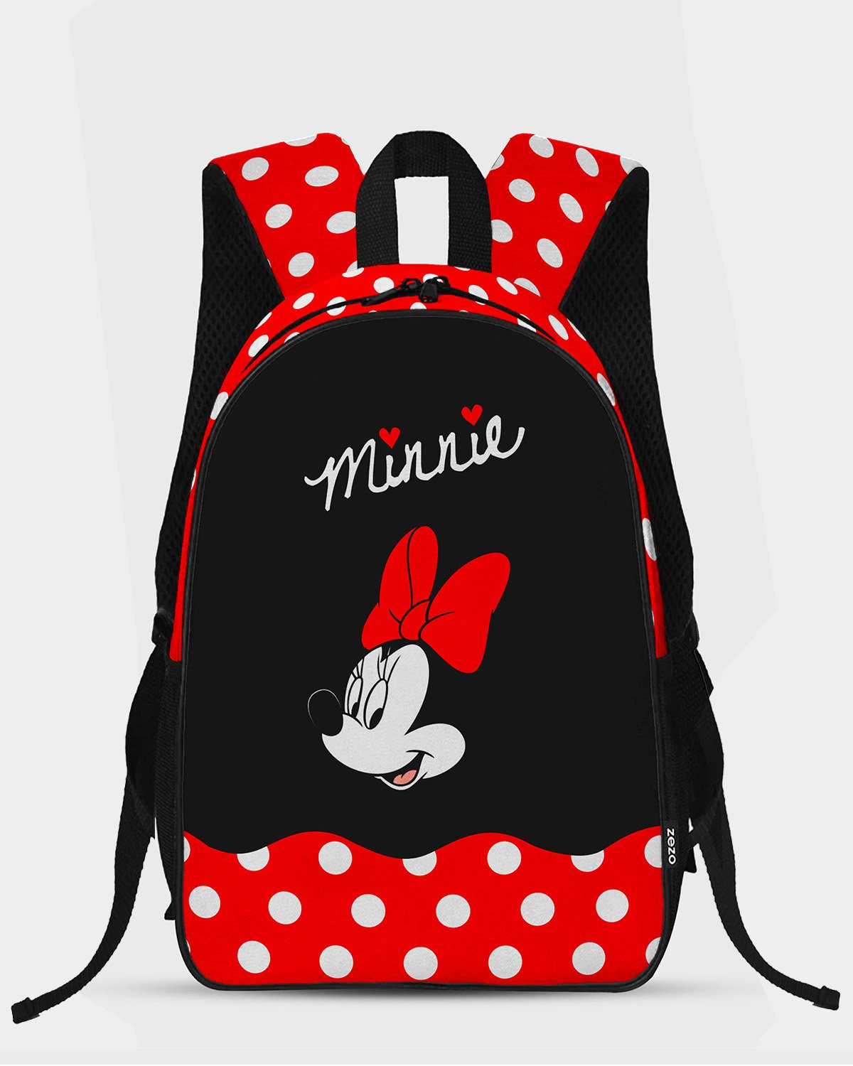 Zezo Mickey Mouse Kids School Bag – Minnie Allover Print Cartoon Backpack