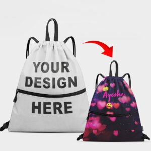Customized Pocket Drawstring Bag