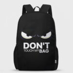 Zezo Bags "Don't Touch My Backpack" – Stylish Laptop, College & Travel Bag