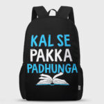 Zezo Bags Motivational & Funny Quotes Backpack – Stylish Laptop, College & Travel Bag